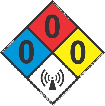 12x12 NFPA 704 Sign